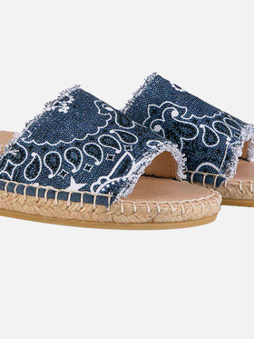 Woman espadrilla with bandanna print - MC2 Saint Barth