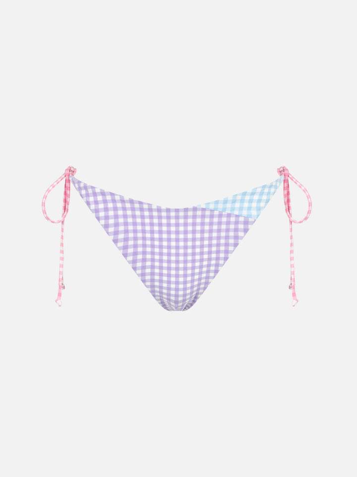 Gingham cheeky swim briefs - MC2 Saint Barth