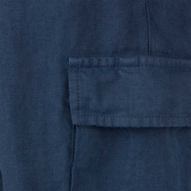 Boy blue navy linen bermuda shorts - MC2 Saint Barth