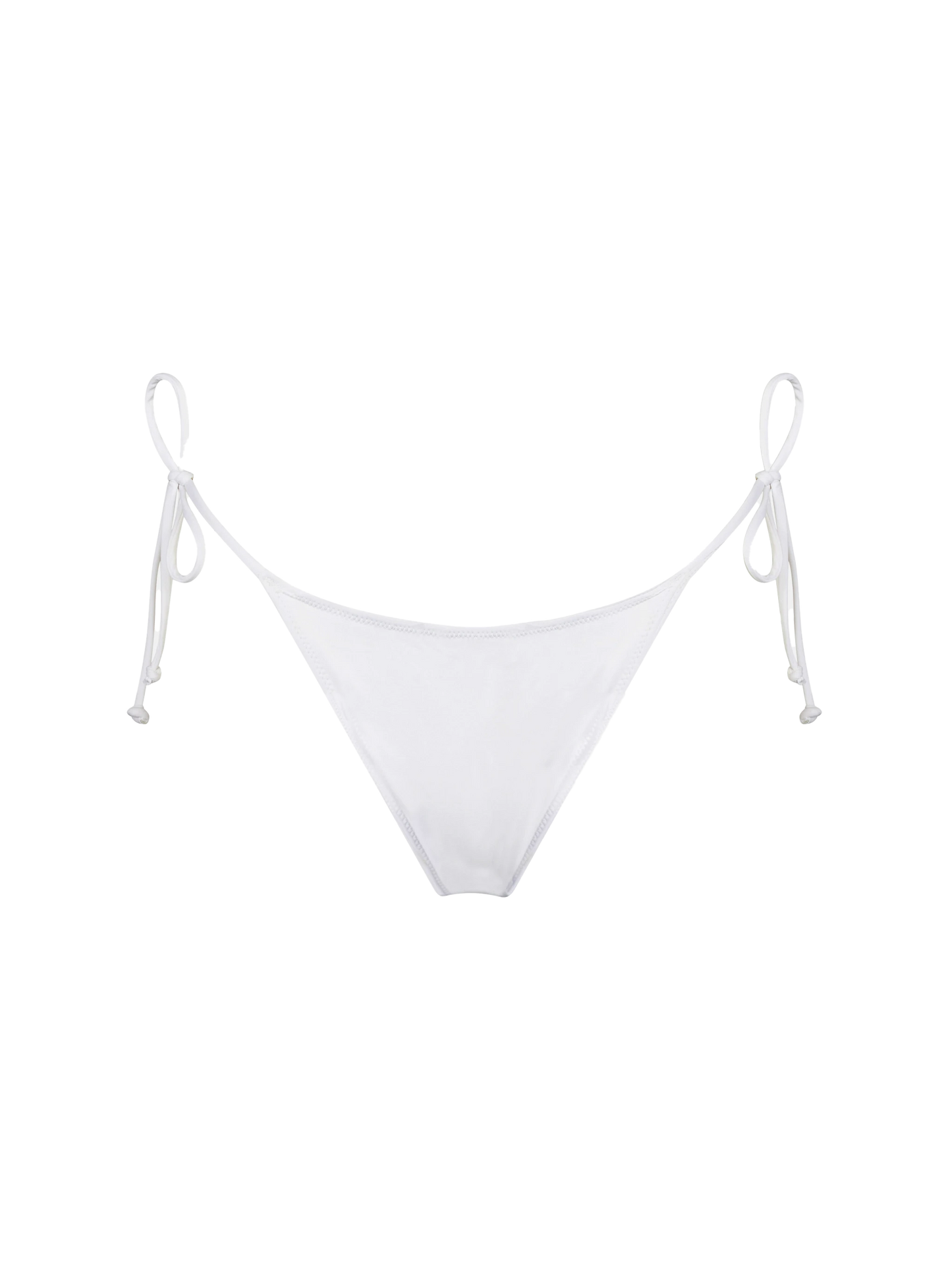 Woman white swim briefs with side laces - MC2 Saint Barth
