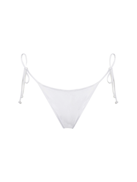 Woman white swim briefs with side laces - MC2 Saint Barth