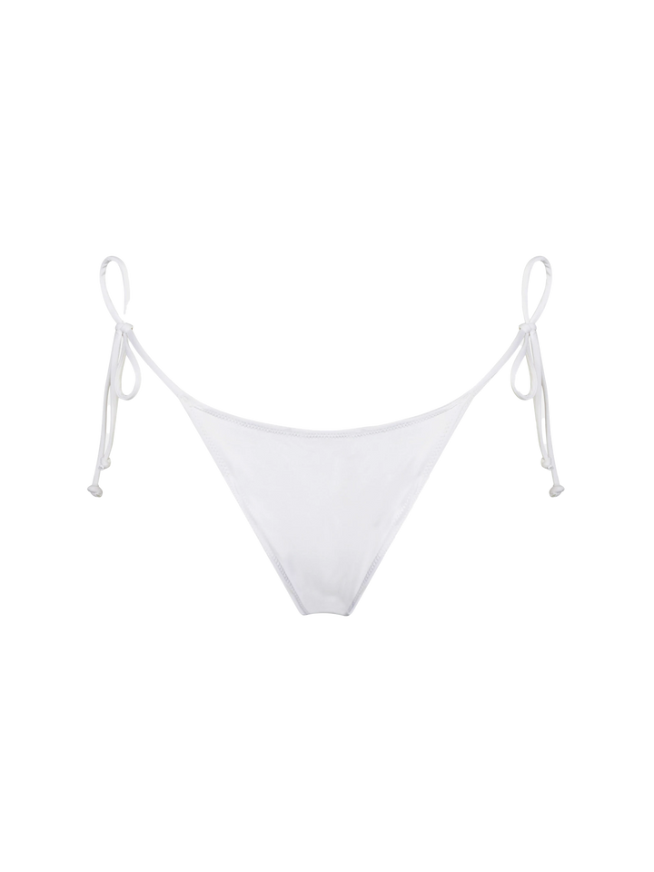 Woman white swim briefs with side laces - MC2 Saint Barth