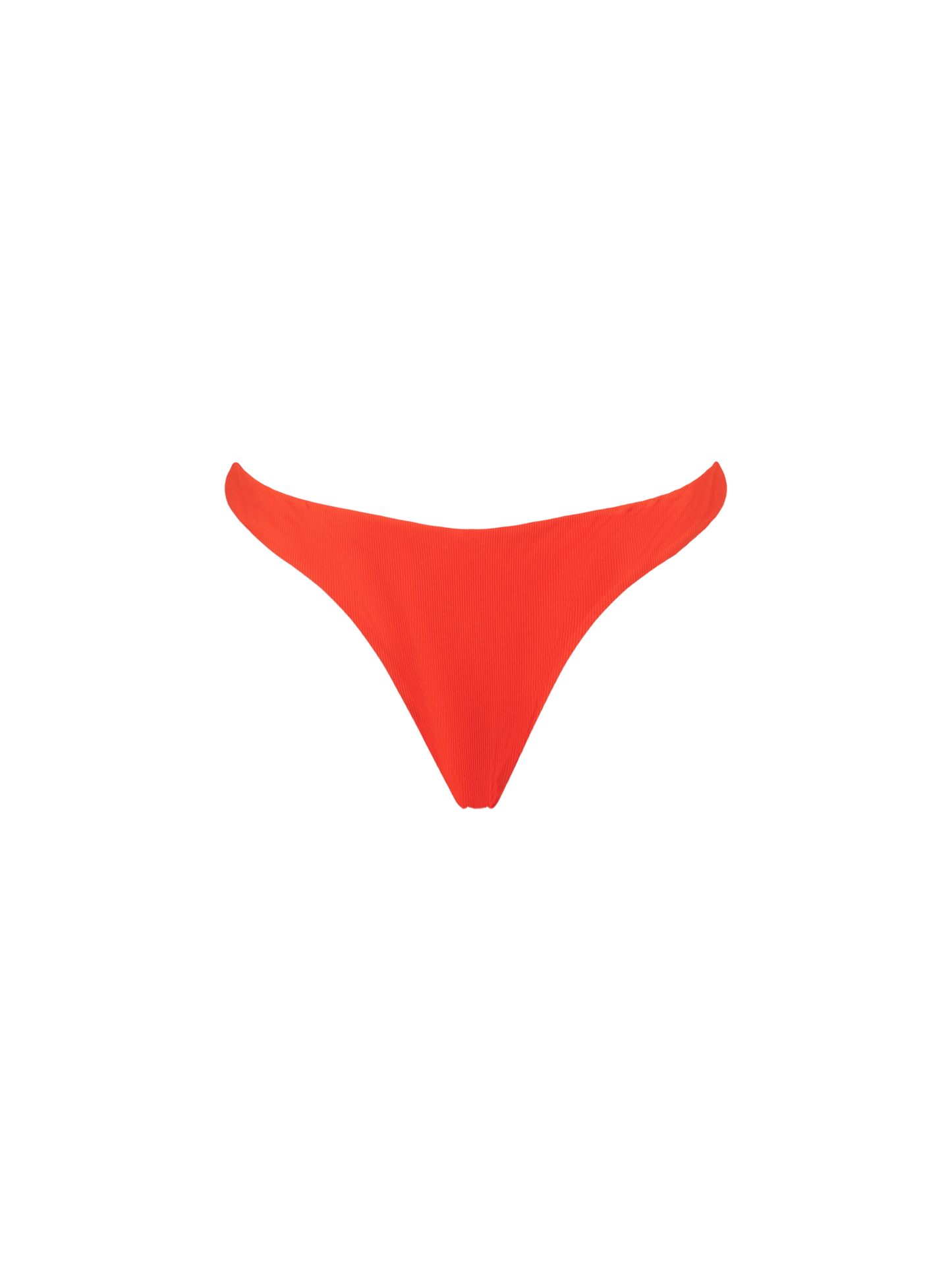 Woman orange cheeky swim briefs