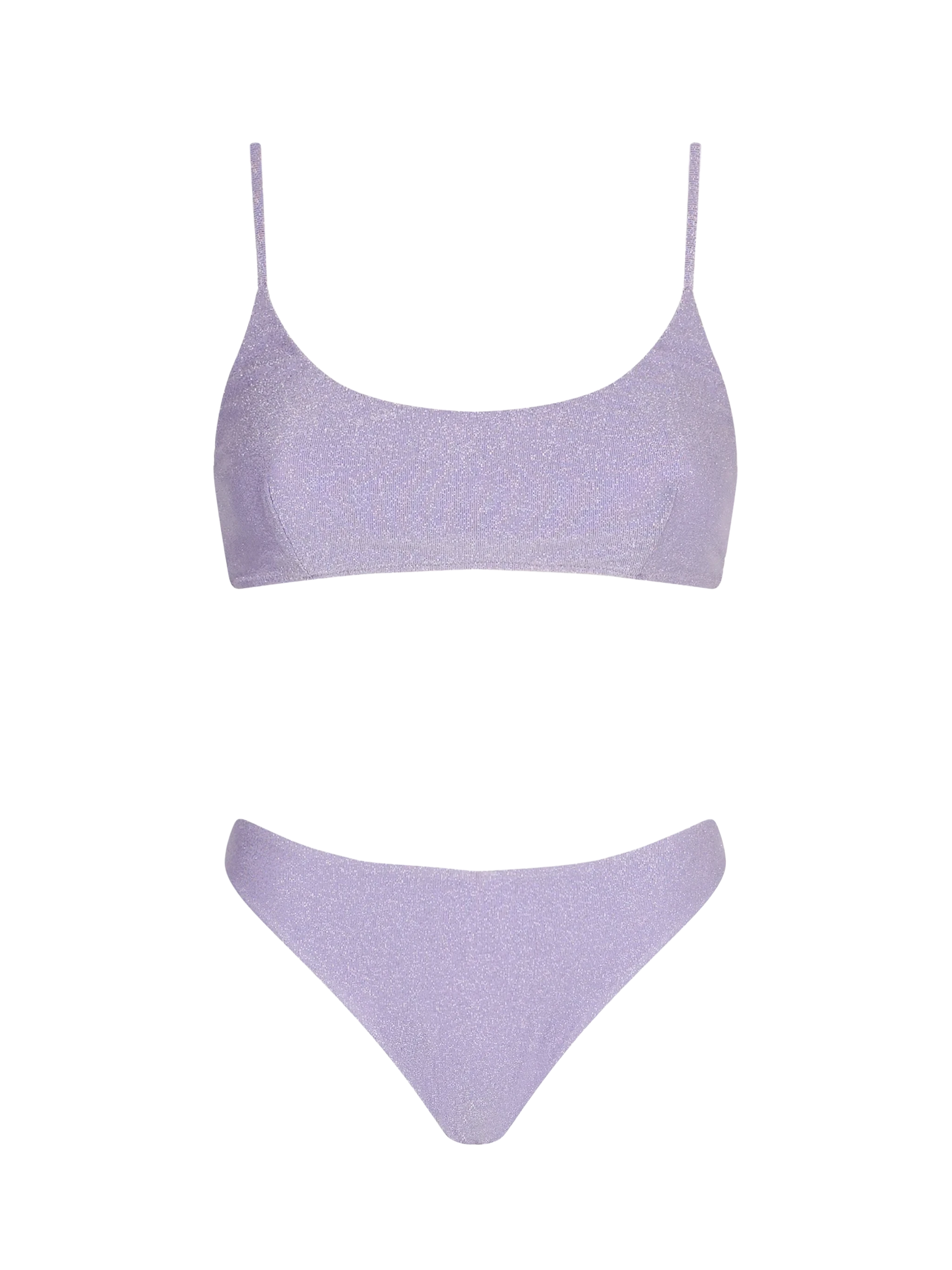 Lilac lurex bralette bikini - MC2 Saint Barth