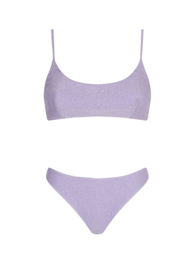 Lilac lurex bralette bikini - MC2 Saint Barth