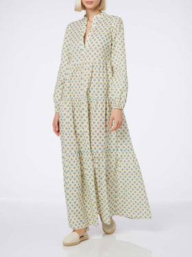 Woman cotton voile maxi dress Nadja - MC2 Saint Barth