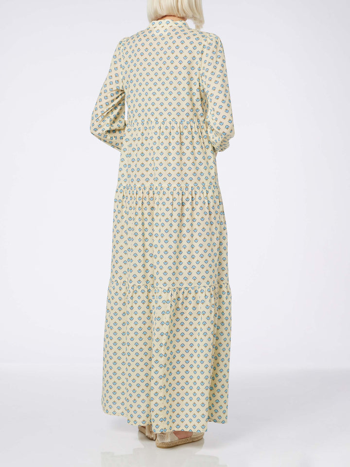 Woman cotton voile maxi dress Nadja - MC2 Saint Barth