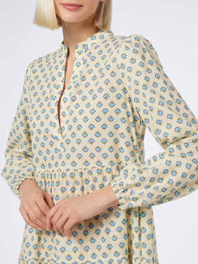 Woman cotton voile maxi dress Nadja - MC2 Saint Barth