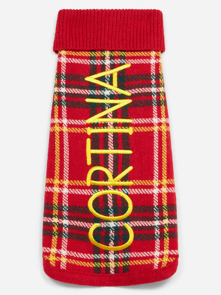 Dog sweater with tartan print - MC2 Saint Barth