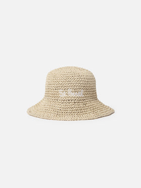 Cappello di paglia stile secchiello Polly