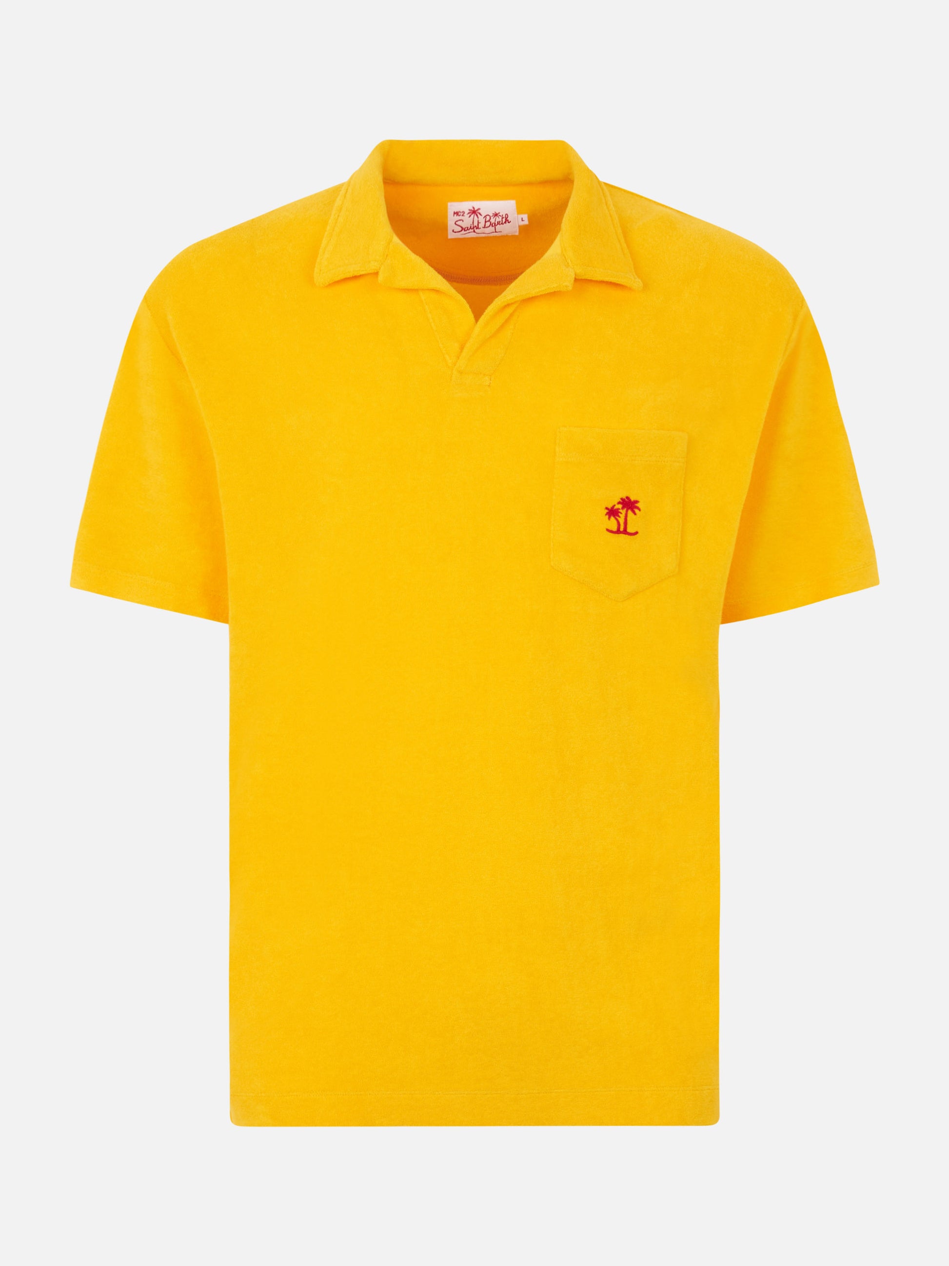 Man terry yellow polo - MC2 Saint Barth