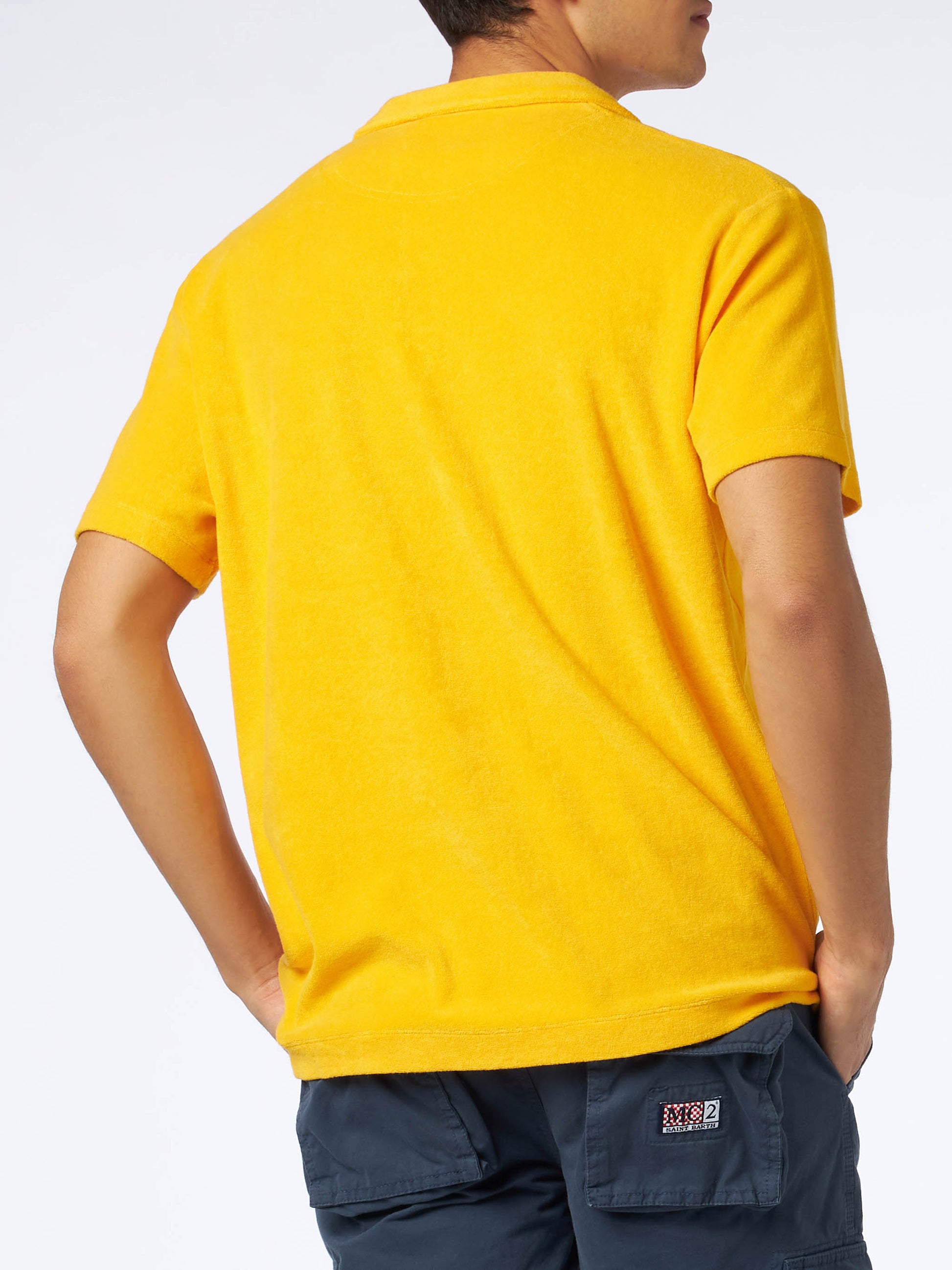 Man terry yellow polo - MC2 Saint Barth