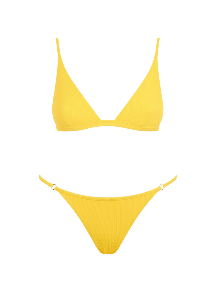 Woman yellow triangle bikini - MC2 Saint Barth