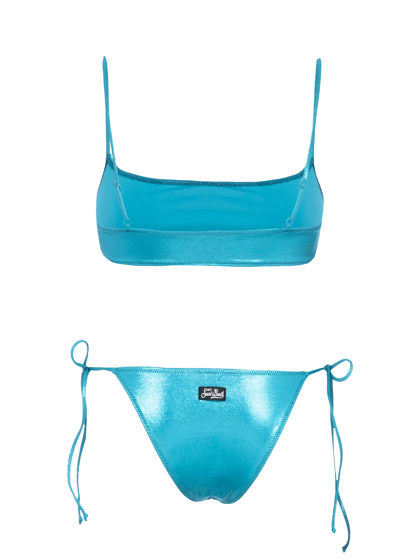 Woman lamina teal bralette bikini Sadie Marielle - MC2 Saint Barth