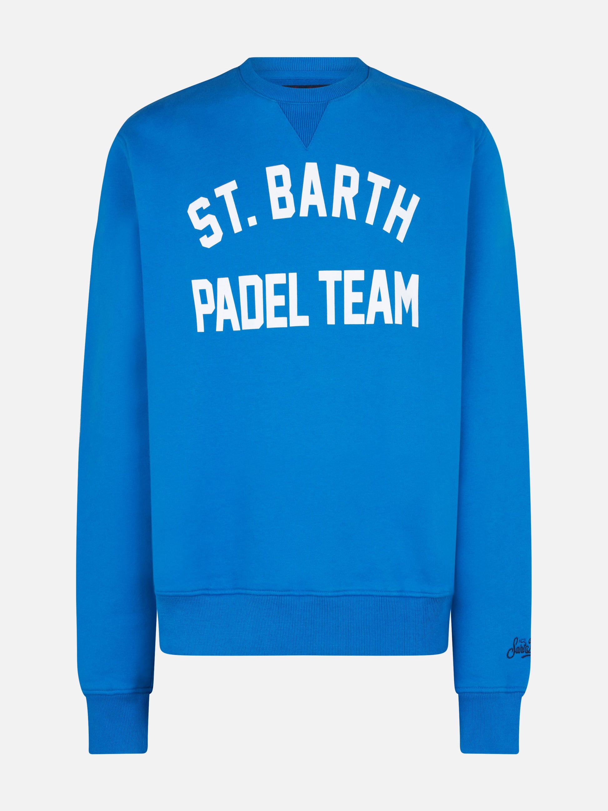 Cotton sweatshirt with St. Barth Padel Team print - MC2 Saint Barth