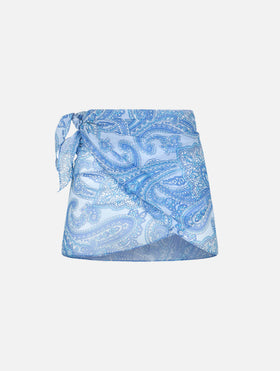 Woman paisley short pareo Sery - MC2 Saint Barth