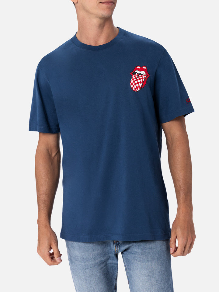 T-shirt uomo in cotone con stampa piazzata Rolling Stones davanti e dietro | EDIZIONE SPECIALE ROLLING STONES