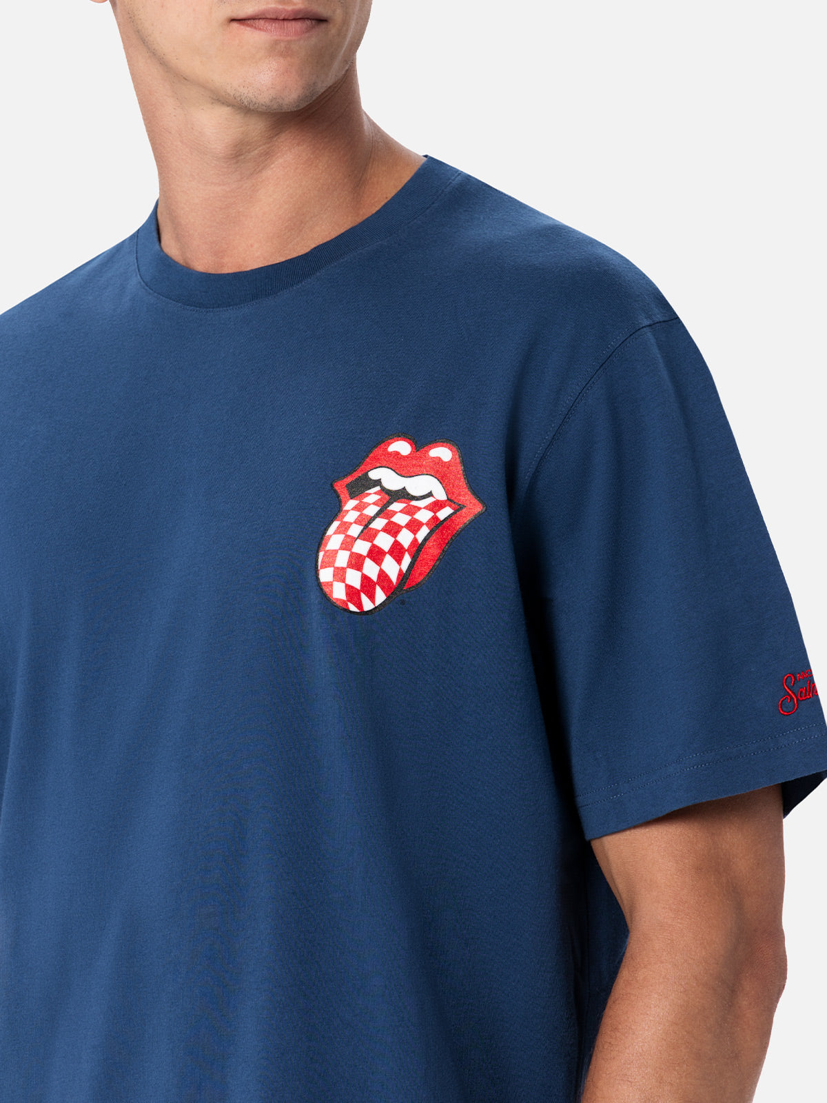 T-shirt uomo in cotone con stampa piazzata Rolling Stones davanti e dietro | EDIZIONE SPECIALE ROLLING STONES