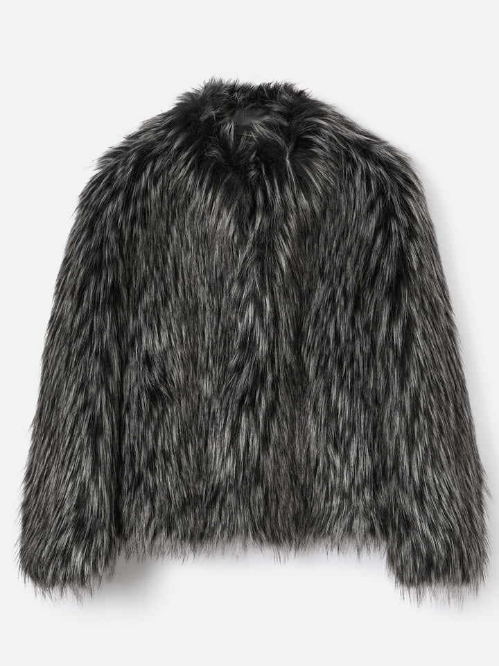 Artika faux fur jacket in silver fox effect