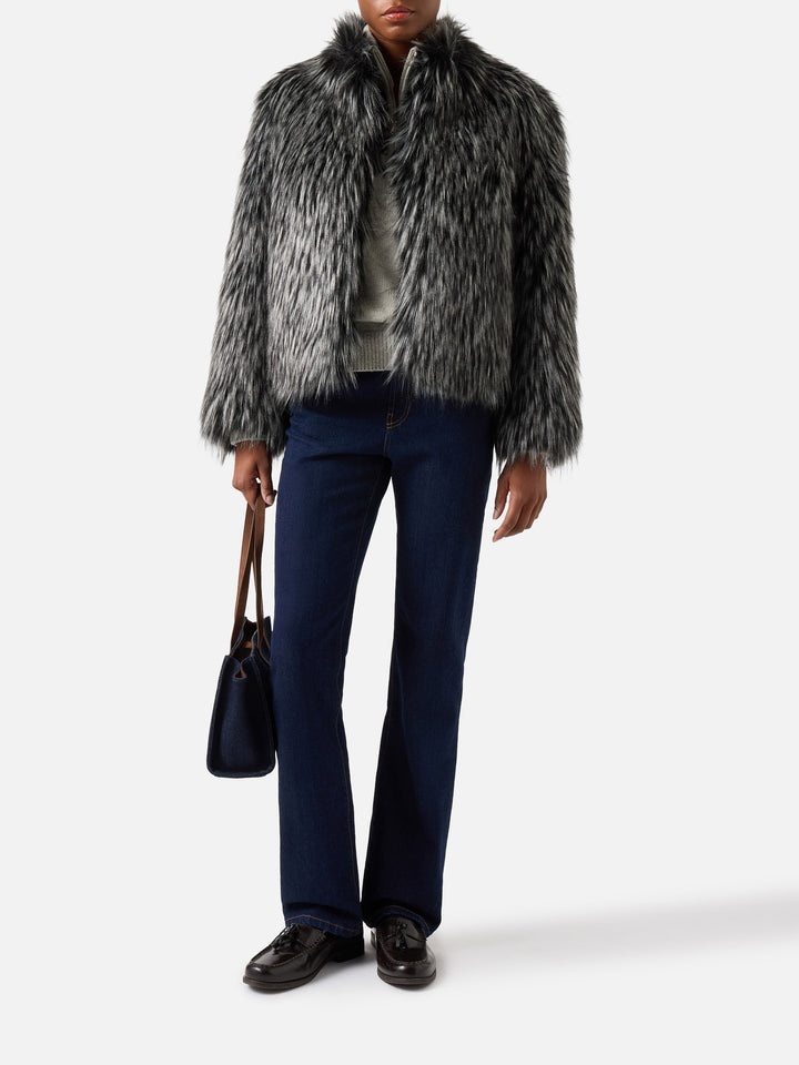 Chaqueta de pelo sintético Artika con efecto silver fox 