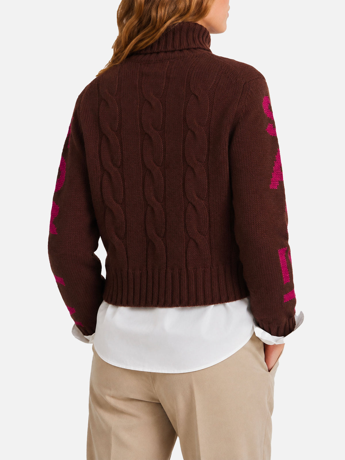 Pull à col roulé Adler avec jacquard Saint Moritz 