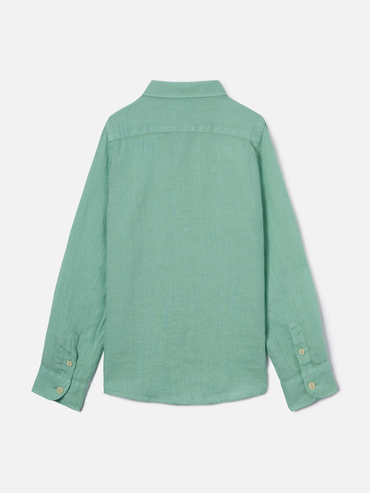 Sage green Agnes shirt in linen