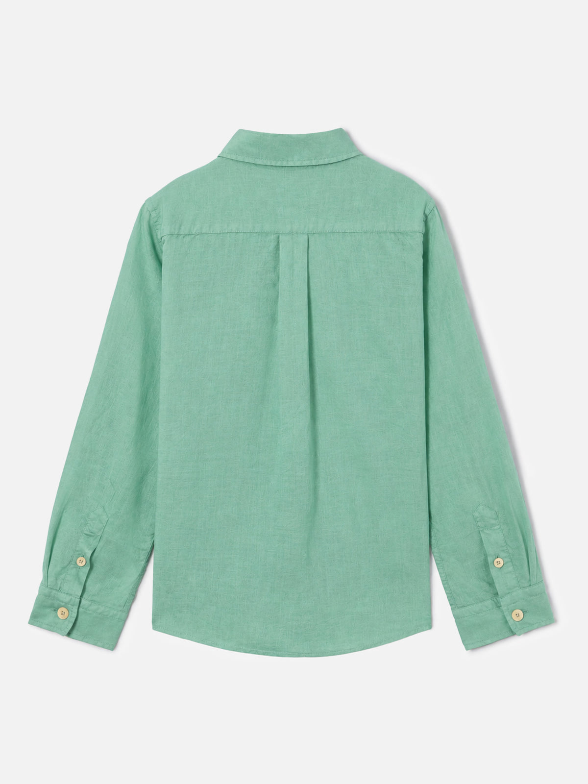 Camisa Agnes verde salvia en lino 