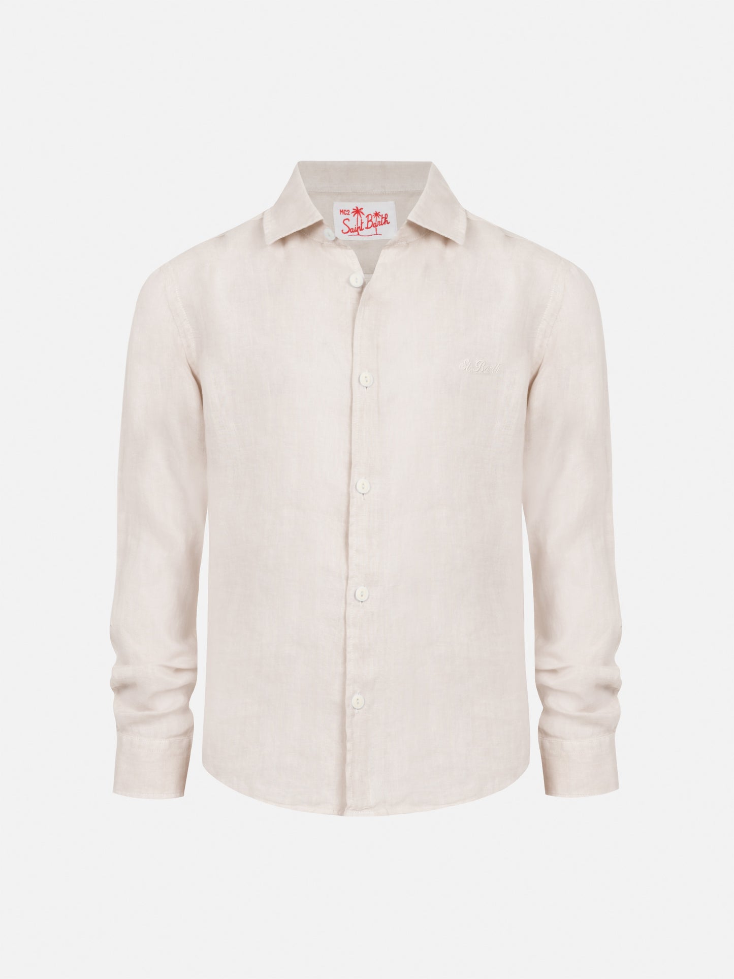 Agnes off-white linen shirt - MC2 Saint Barth