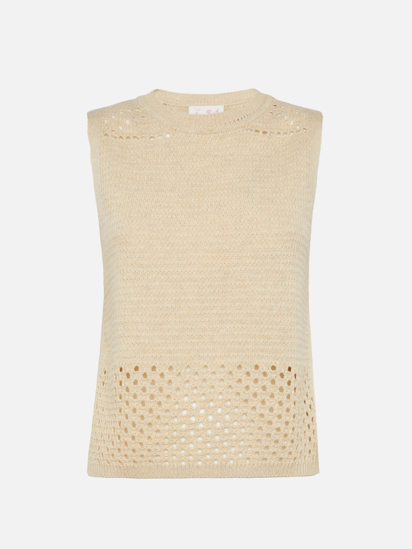 Top crochet beige Aire