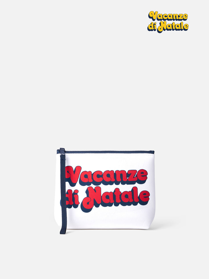 Wollpochette Aline mit Vacanze di Natale-Aufdruck | VACANZE DI NATALE SONDERAUSGABE