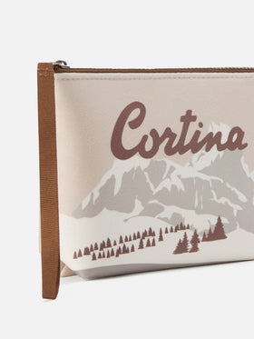 Aline pochette beige avec imprimé Cortina 