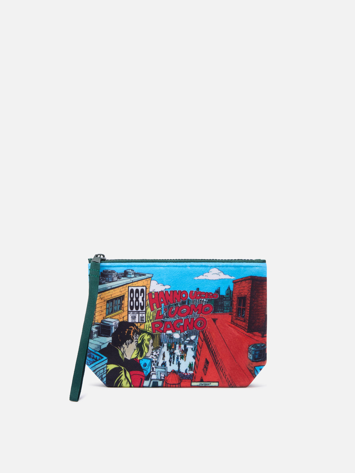 Aline pouch vert foncé avec imprimé Uomo Ragno | Special edition 