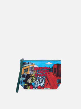 Aline pouch vert foncé avec imprimé Uomo Ragno | Special edition 