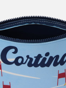 Aline-Pouch aus Stoff in Wolloptik mit Cortina-Print
