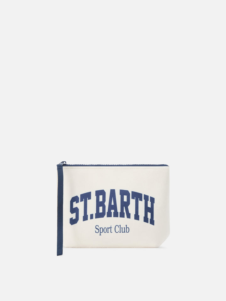 Aline pochette beige avec imprimé St. Barth Sport Club 