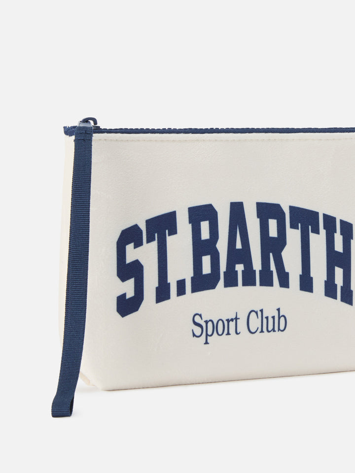 Aline pochette beige avec imprimé St. Barth Sport Club 