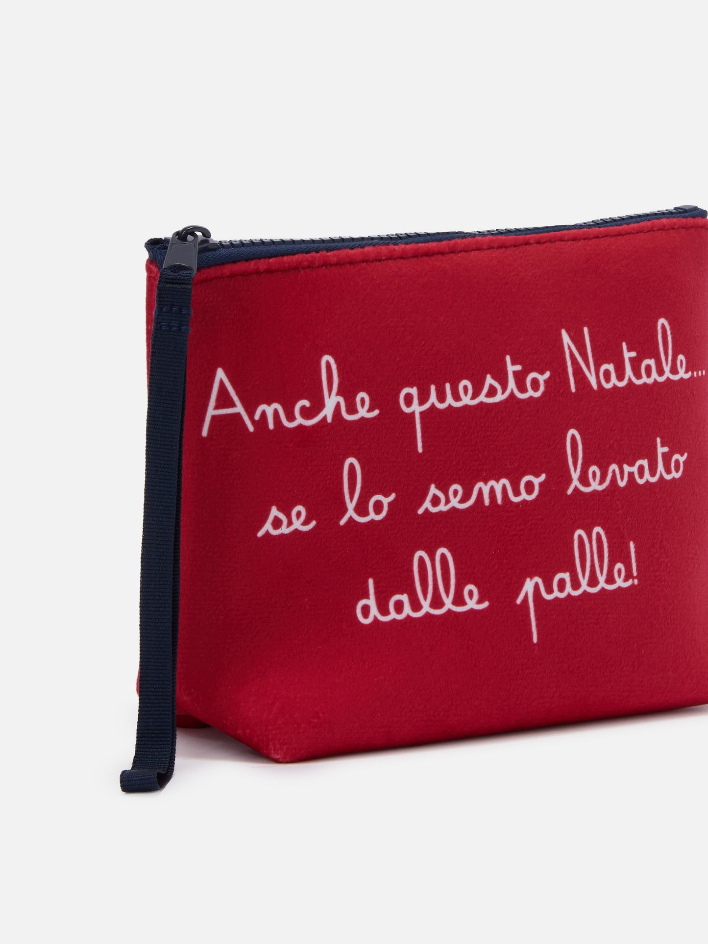 Wollpochette Aline mit „E anche questo Natale...“-Aufdruck | VACANZE DI NATALE SONDERAUSGABE