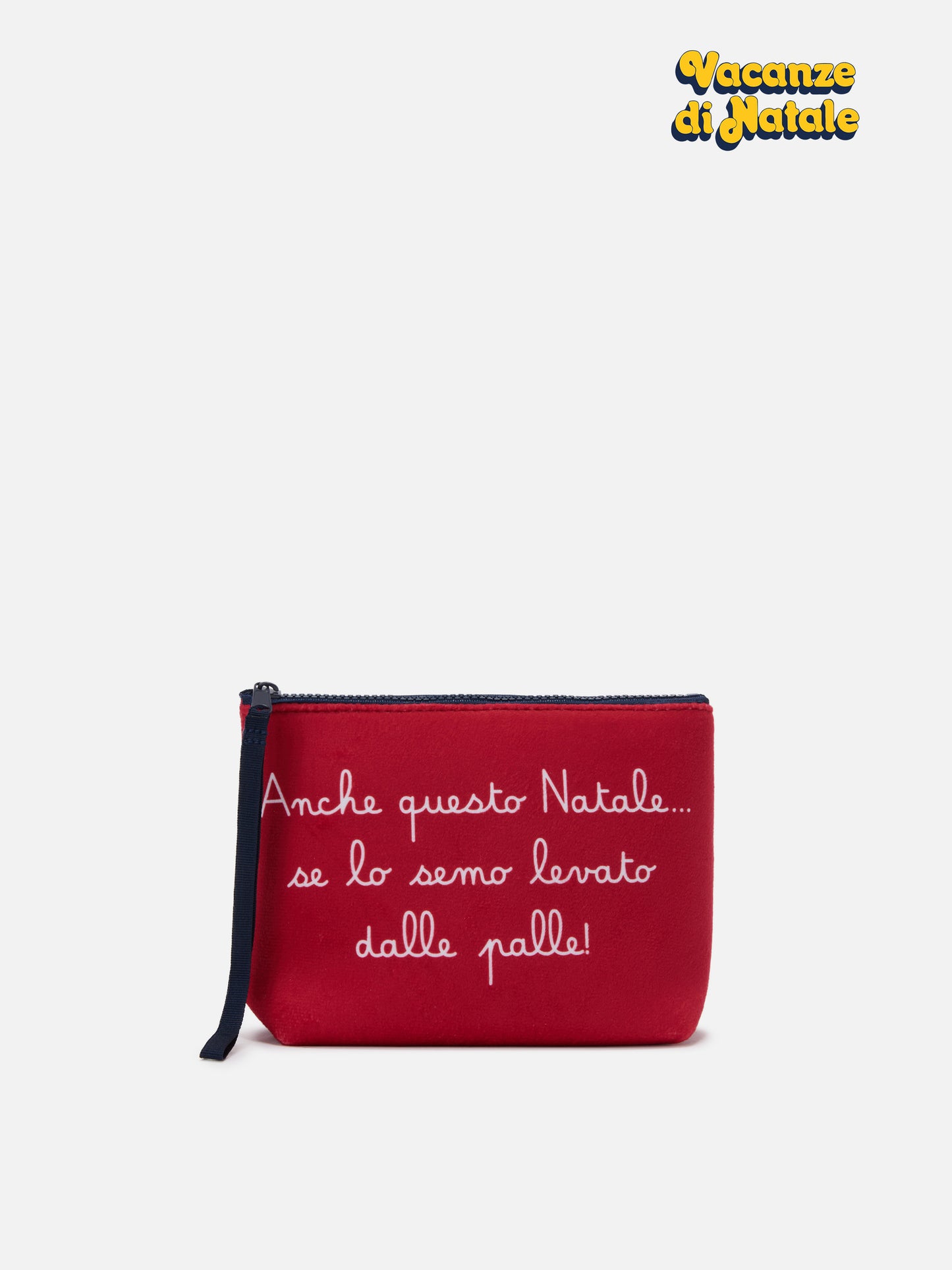 Wollpochette Aline mit „E anche questo Natale...“-Aufdruck | VACANZE DI NATALE SONDERAUSGABE