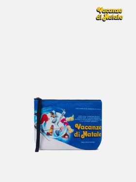 Wollpochette Aline mit Vacanze di Natale-Filmdruck | VACANZE DI NATALE SONDERAUSGABE