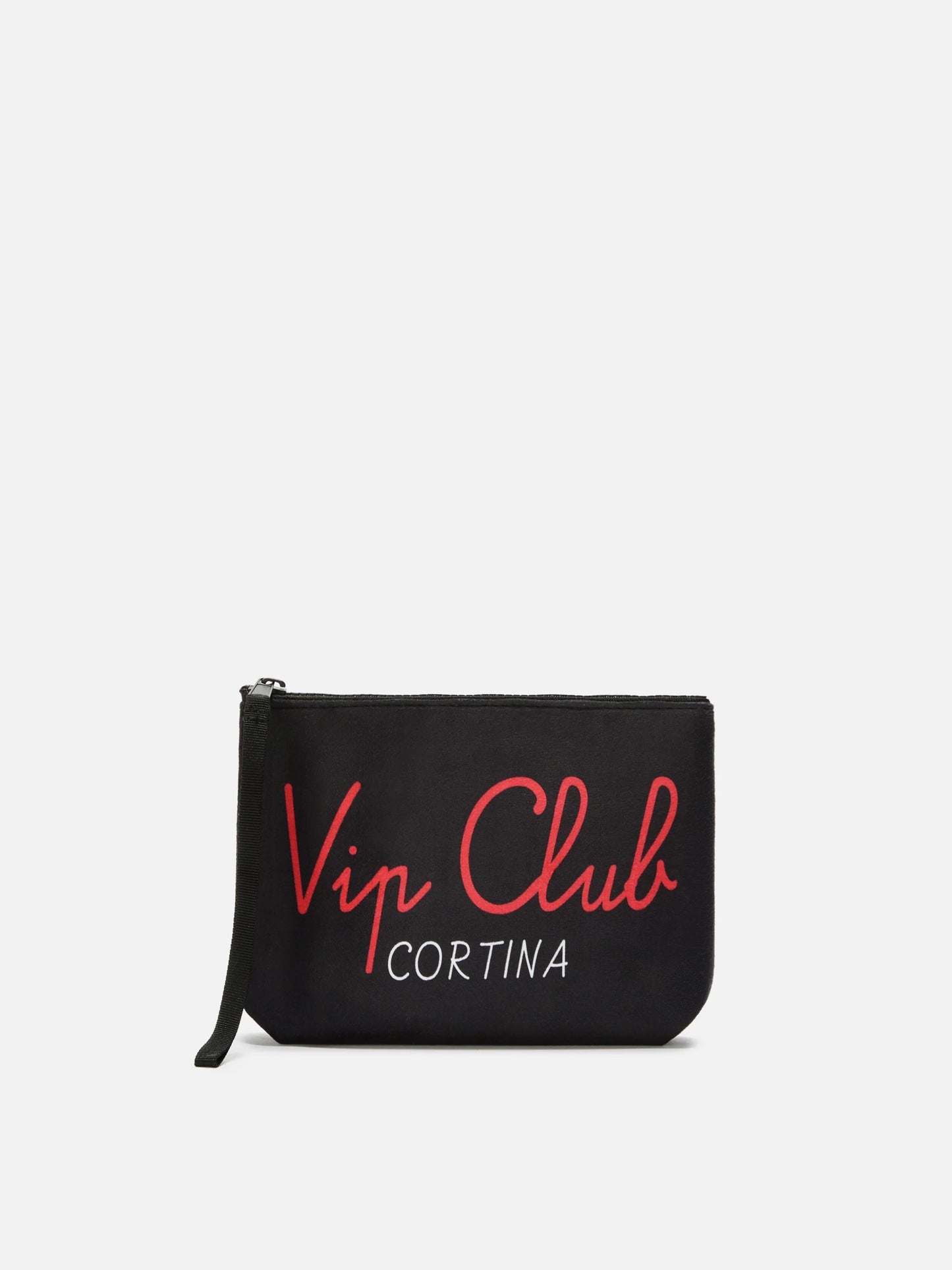 Aline Pouch in wool-effect fabric with Vip Club print | VIP CLUB SPECIAL EDITION