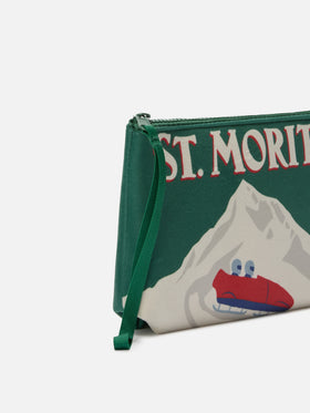 Aline-Pouch aus Wollimitat mit St. Moritz-Print | ST. MORITZ TOP OF THE WORLD SPECIAL EDITION