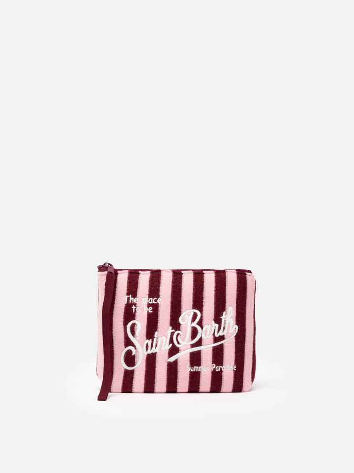 Aline striped embossed terry pochette - MC2 Saint Barth