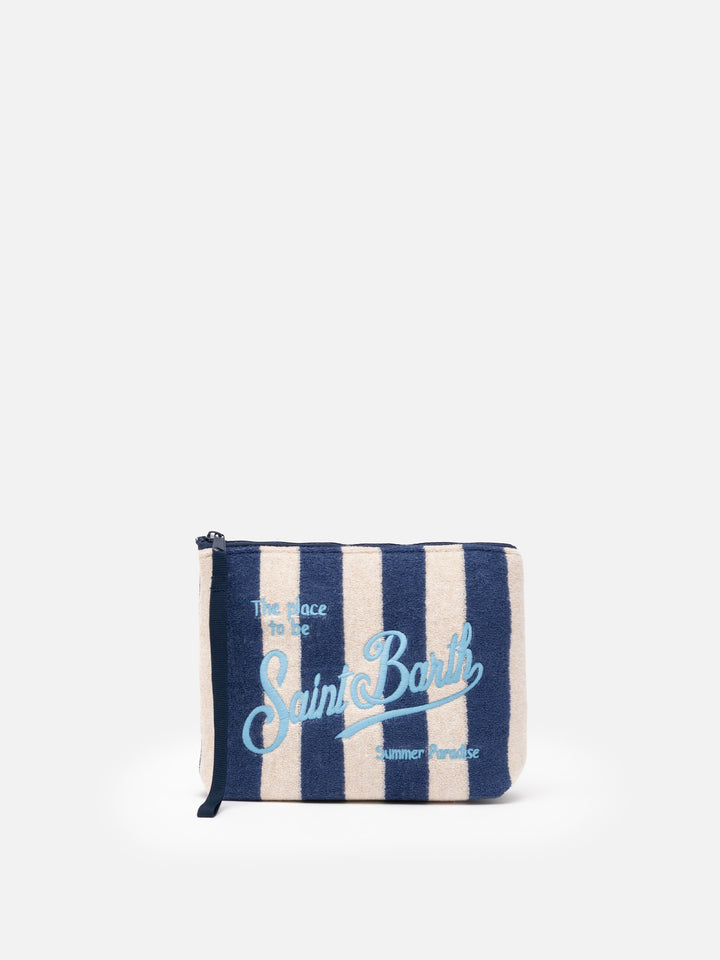 Aline striped embossed terry pochette - MC2 Saint Barth