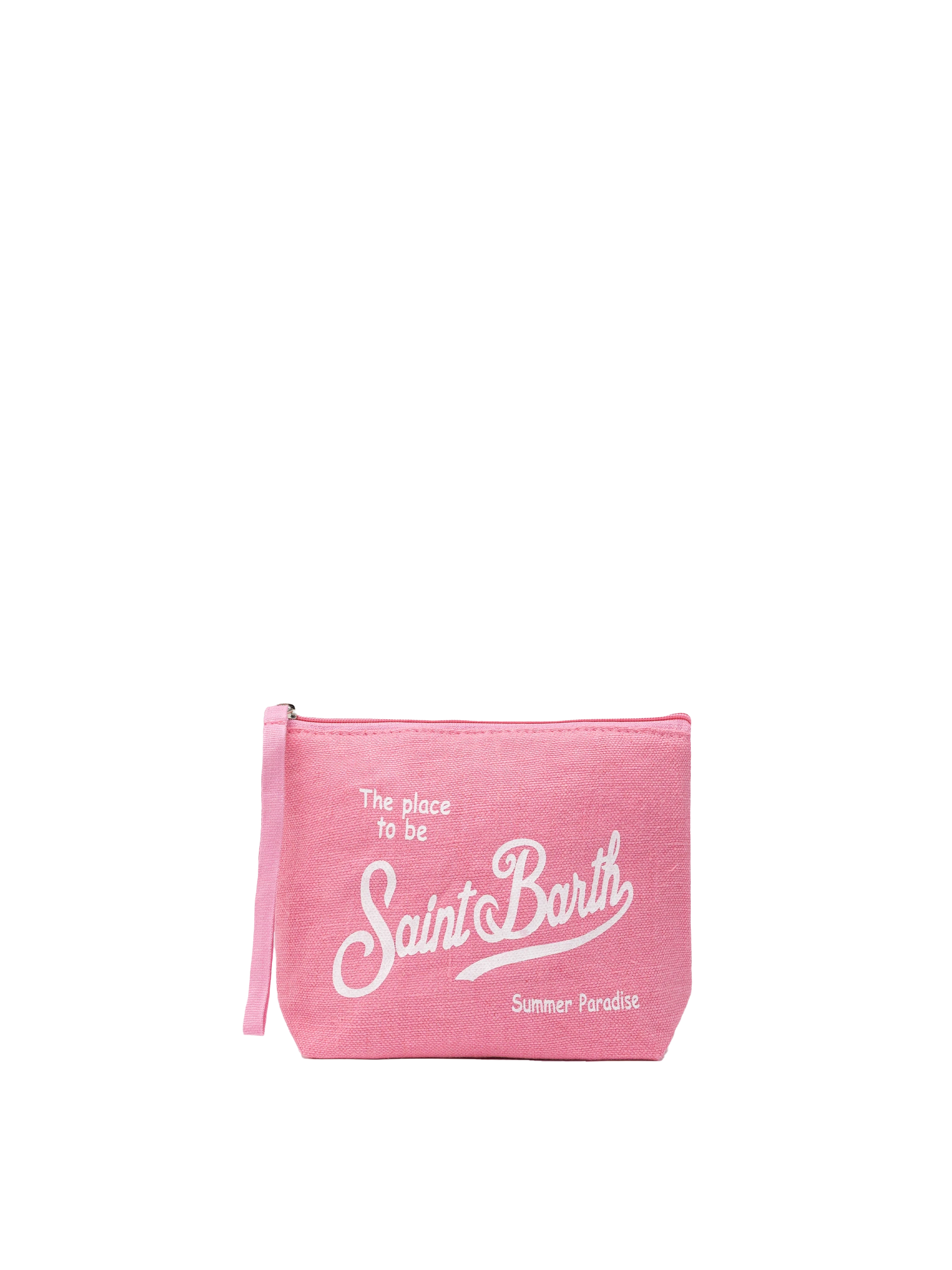 Aline pink linen pochette - MC2 Saint Barth