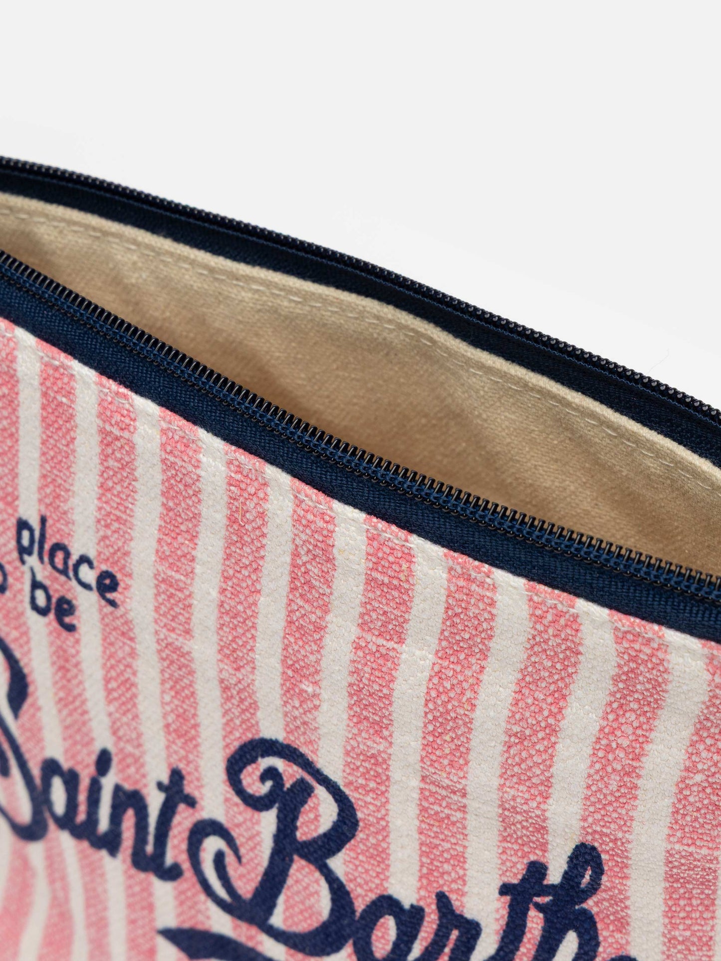 Aline striped linen pochette - MC2 Saint Barth