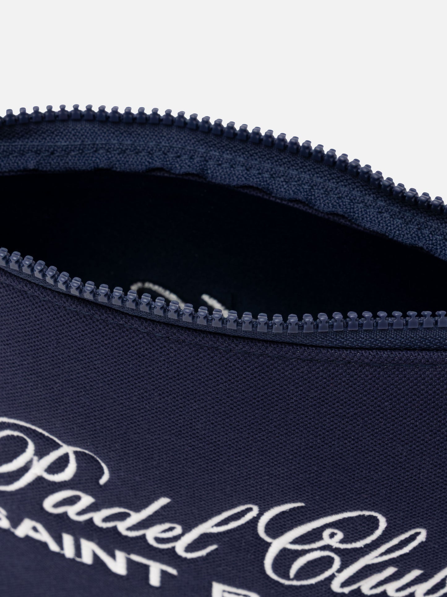 Aline navy blue piquet pochette with Padel Club Saint Barth embroidery - MC2 Saint Barth