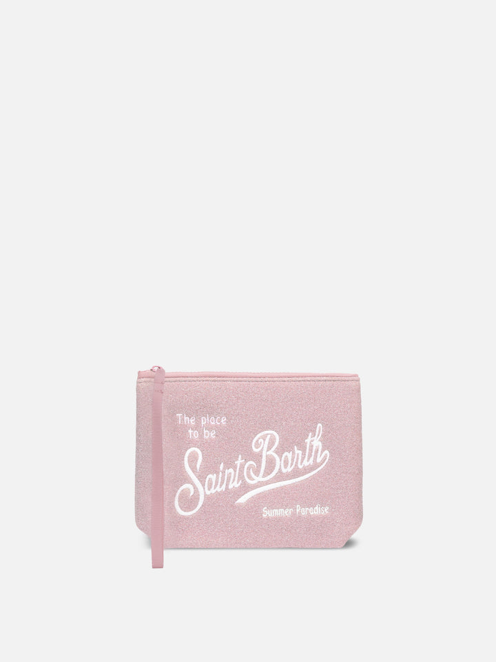 Aline pink  lurex pochette