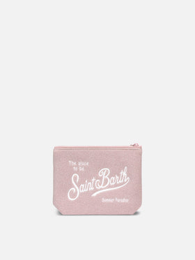 Aline Pochette aus rosa Lurex