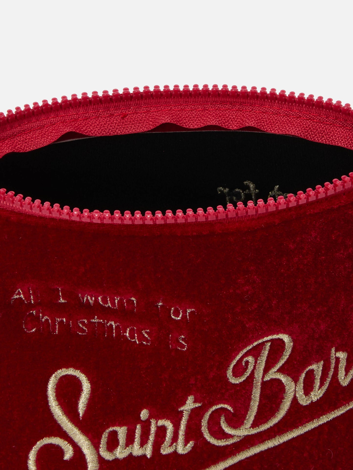 Aline Samtbeutel aus rotem Samt