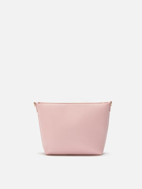 Aline Schultertasche aus gehämmertem rosa Leder